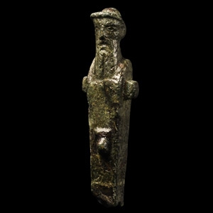 Greek Lock Plate Herm Figure