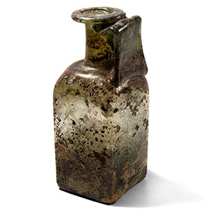 Large Roman Square Flask