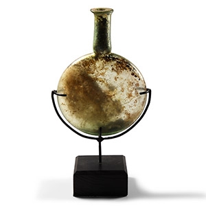 Roman Glass Pilgrims Flask