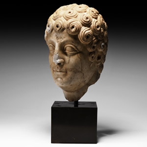 Medieval Marble Bust of Emperor Constantine