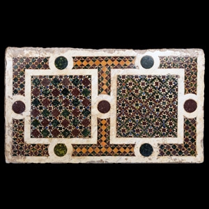 Large Byzantine Cosmatesque Mosaic Panel