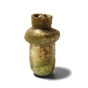 Western Asiatic Green Glass Bottle