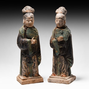 Chinese Ming Figure Pair