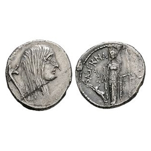 Ancient Roman Republican Coins - L Hostilius Saserna - Gaulish Captive Denarius