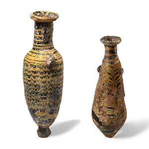 Greek Trailed Glass Vessel Group