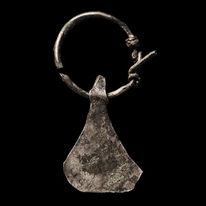 Viking Age Silver Axe Pendant