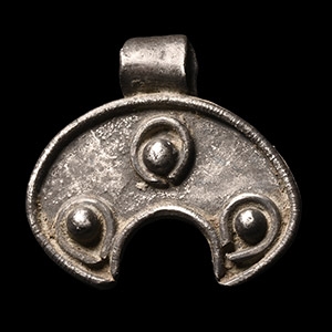 Viking Period Silver Lunar Pendant