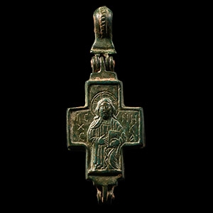 Byzantine Reliquary Cross Pendant