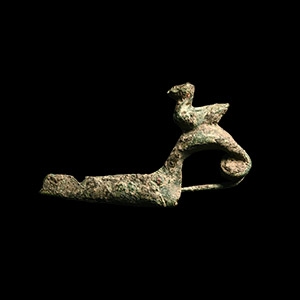 Iron Age Celtic Bow Brooch with Bird