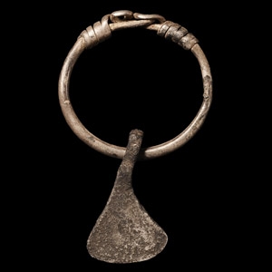 Viking Age Silver Axe Pendant