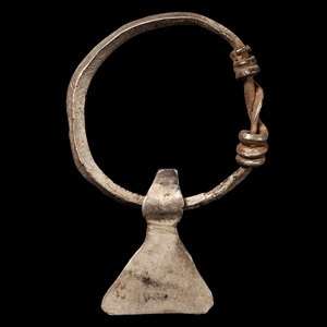 Viking Age Silver Axe Pendant