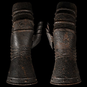 Post Medieval Gauntlet Pair from a Suit of Armour