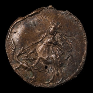 Post Medieval Roudel with George Slaying the Dragon