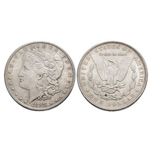 World Coins - USA - 1888 - Morgan AR Dollar