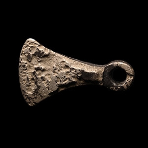 Viking Age Silver Axe Pendant