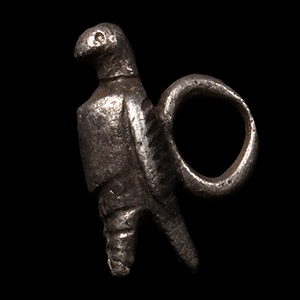 Egyptian Silver Amulet of Horus-Ra in the Form of a Falcon