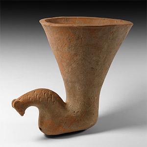 Western Asiatic Zoomorphic Terracotta Rhyton