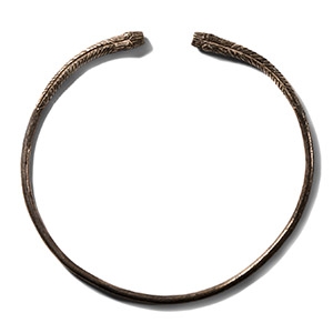 Neo-Elamite Silver Torc with Lion-Headed Terminals