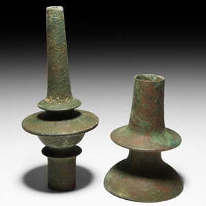 Byzantine Bronze Oil Lamp Stands