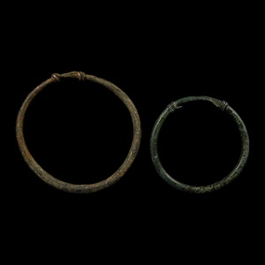 Bronze Age Large Bracelet Pair