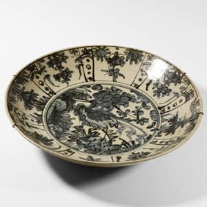 Large Chinese Ming Glazed Ceramic Provincial Charger
