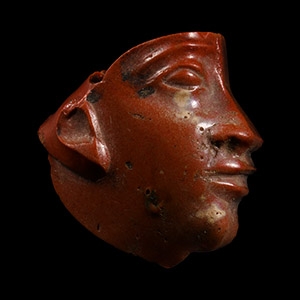 Red Glass Face Inlay
