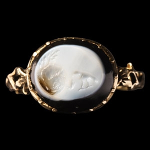 Roman Gemstone in Gold Ring