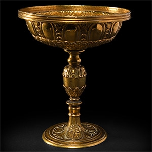 Post Medieval Gilt Silver Dated Decorated Chalice