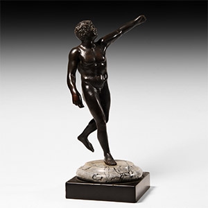 Post Medieval Bronze Statue of a Male