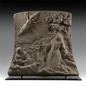 Post Medieval Relief with St Francis Scene