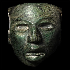 Prehispanic Mayan Jade Mask