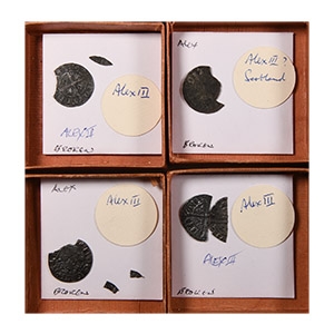 British Medieval Coins - Scotland - Alexander III - Drayton Hoard - Long Cross Penny Fragments [4]