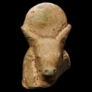 Egyptian Bull-Headed Apis Shabti Head