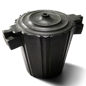Large Medieval Bronze Trade Weight Container