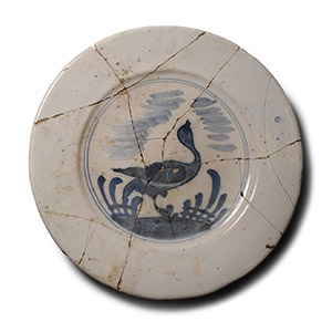 Post Medieval Delft Tin-Glazed Ceramic Plate
