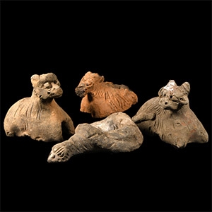 Chinese Han Ceramic Animal Figure Group