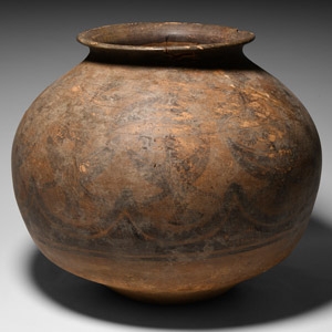 Large Indus Valley Ceramic Storage Vessel