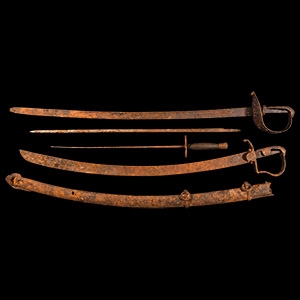 Post Medieval Iron Sword Group