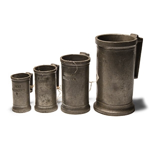 Post Medieval Pewter Measure Group