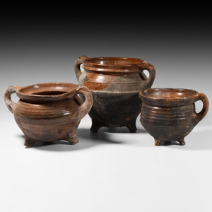 Medieval Glazed Ceramic Group