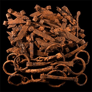 Medieval Iron Horse Bit Group
