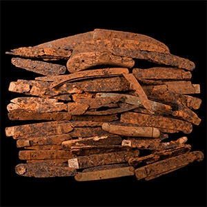 Medieval Iron Folding Knife Group