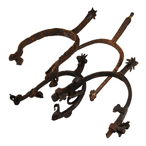 Medieval Iron Rowel Spur Collection