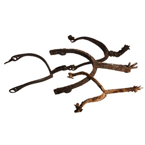 Medieval Iron Rowel Spur Collection