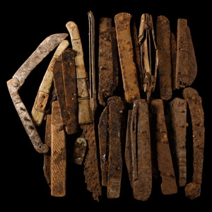 Post Medieval Iron Folding Knife Group