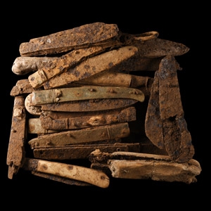 Post Medieval Iron Folding Knife Group