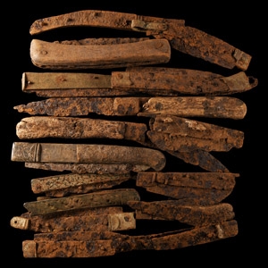 Post Medieval Iron Folding Knife Group