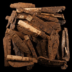 Medieval Iron Folding Knife Group