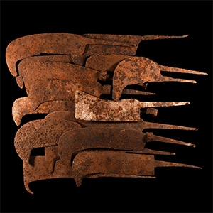 Medieval Iron Cleaver Group