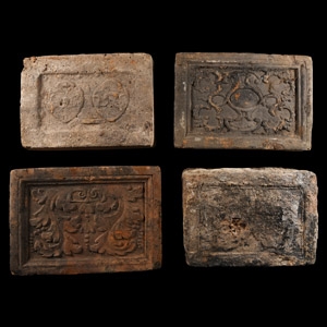 Elizabethan Period Ceramic Fire Brick Group